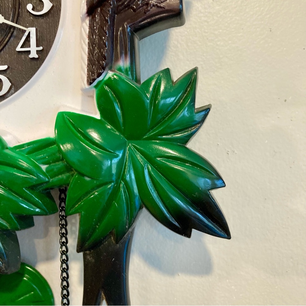 Vintage Plastic Telesonic Cuckoo Clock Broken! Black Forest - Picture 7 of 15